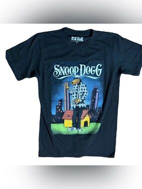 Snoop Dogg West Coast Rap T-Shirt Tha Dogg Collection Joe Cool Black Size S